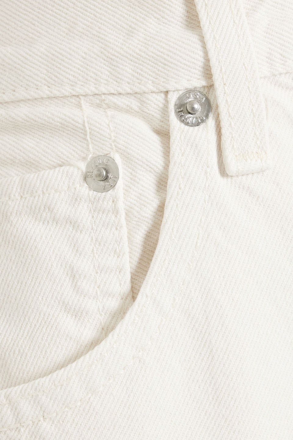 Re/done The Shortie Cropped High-rise Cargo Jeans