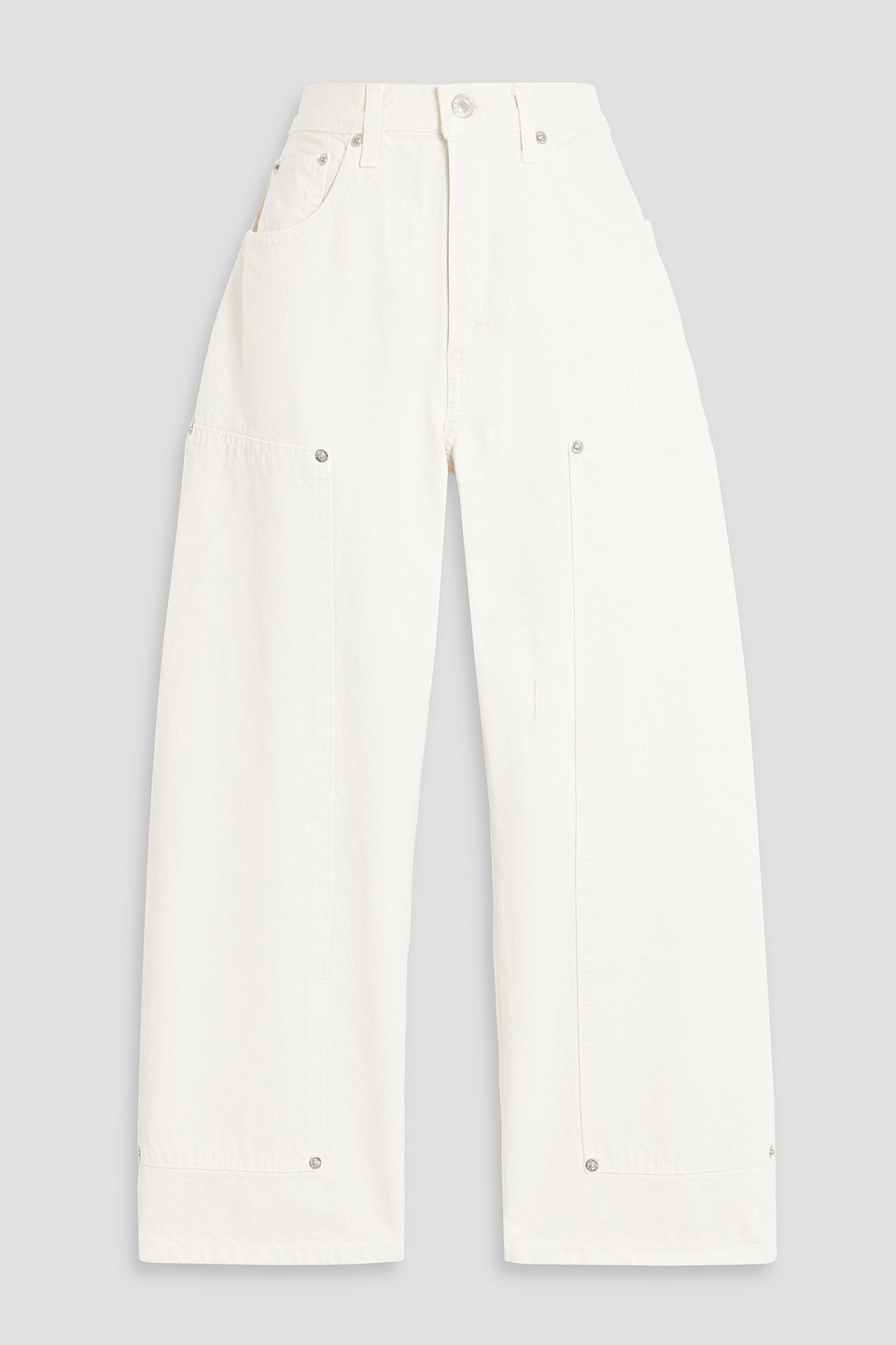 Re/done The Shortie Cropped High-rise Cargo Jeans