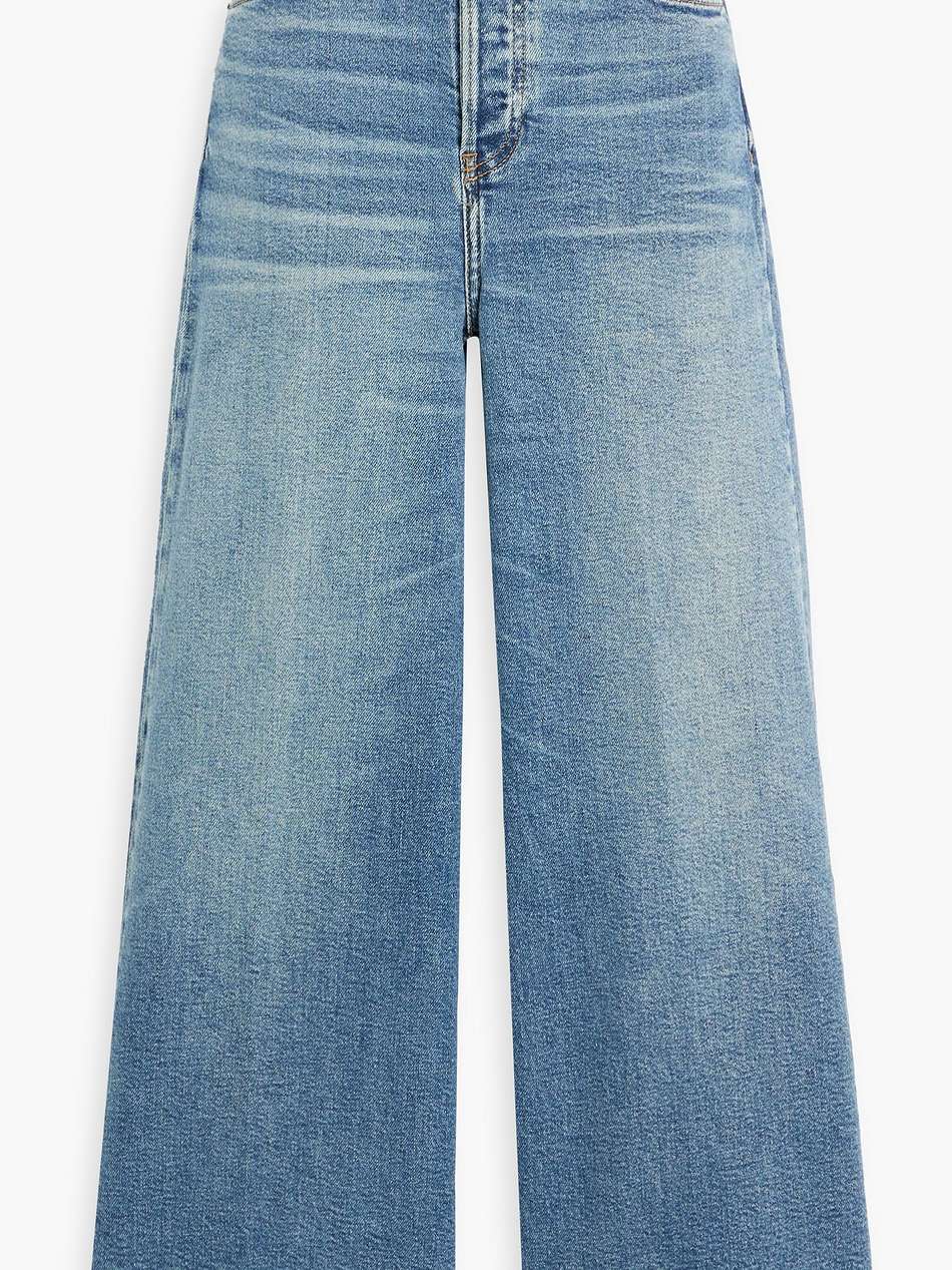 cropped high-rise wide-leg jeans