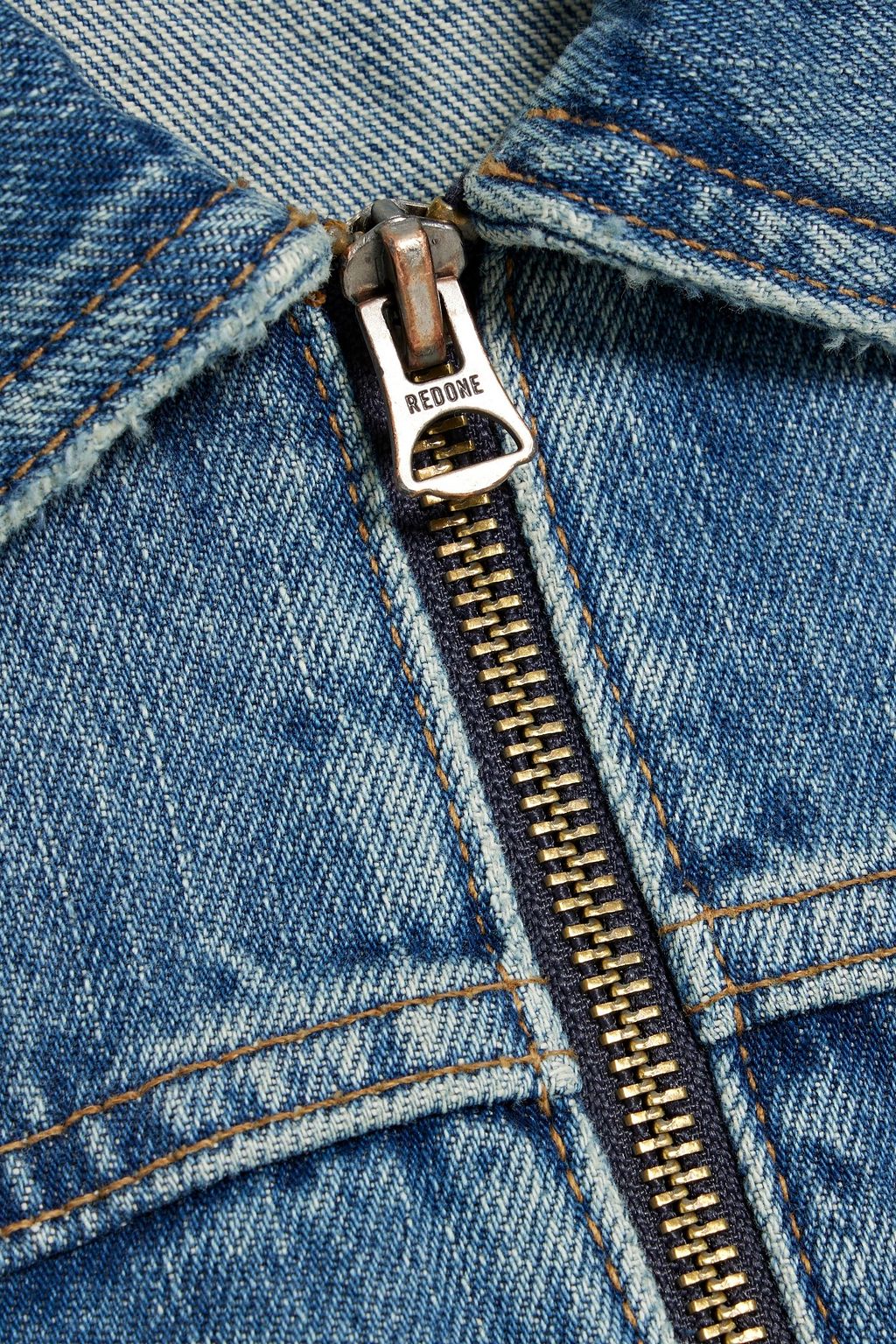 RE/DONE Slim Zip denim jacket