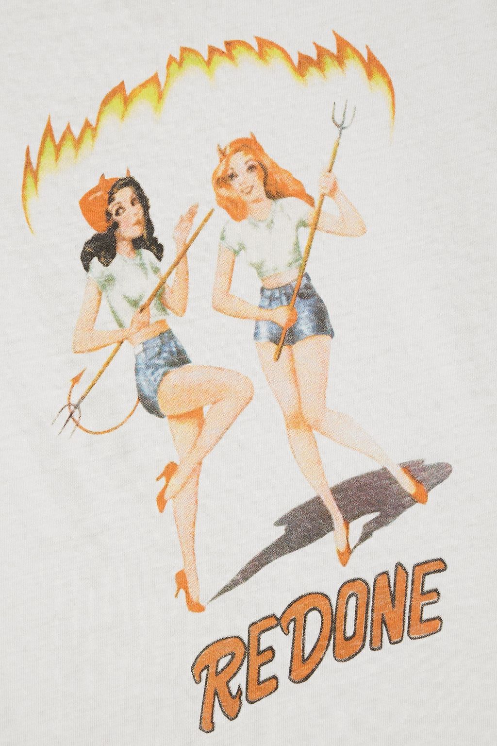 RE/DONE Printed cotton-jersey T-shirt
