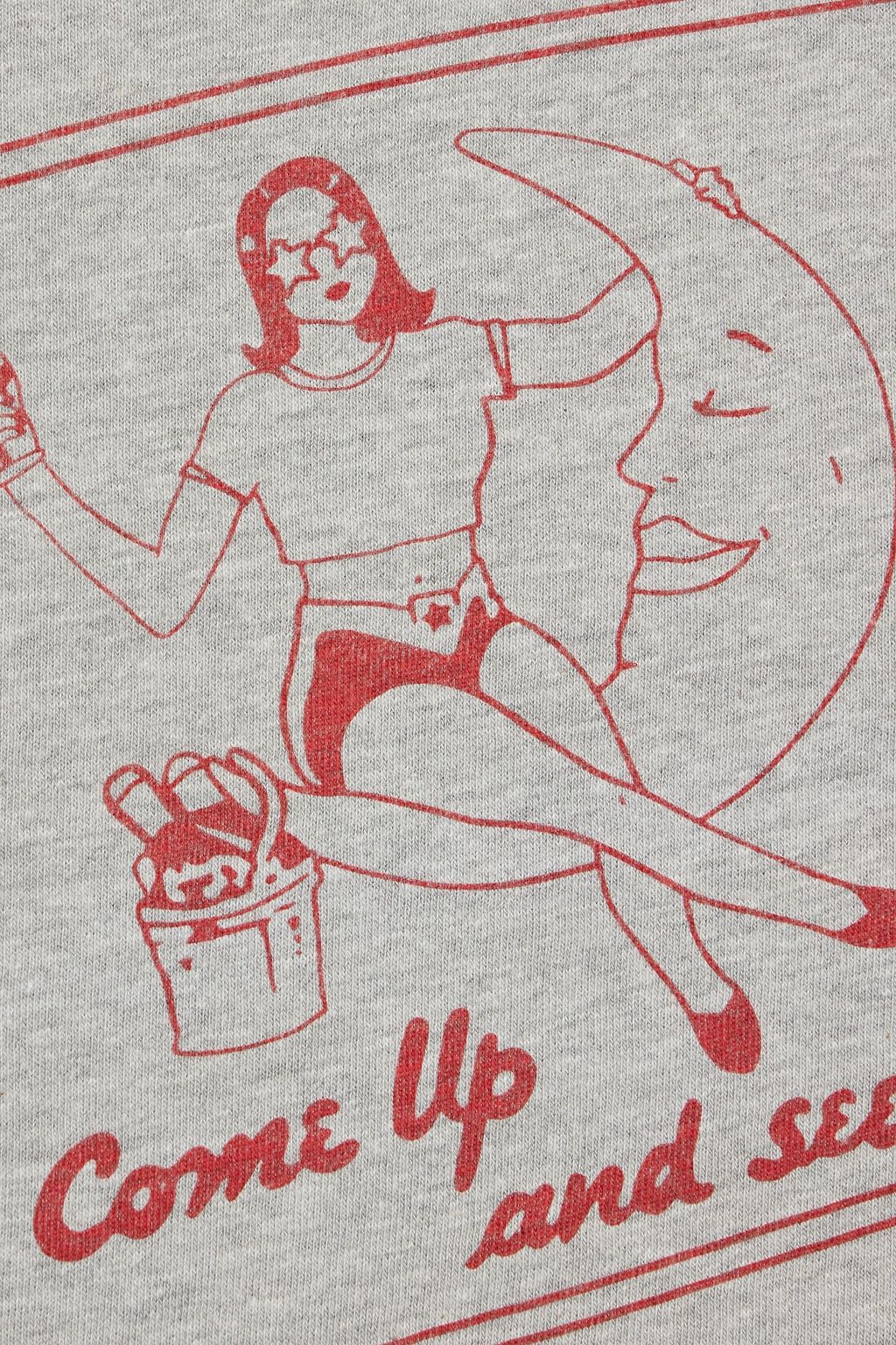 RE/DONE Printed cotton-blend jersey T-shirt