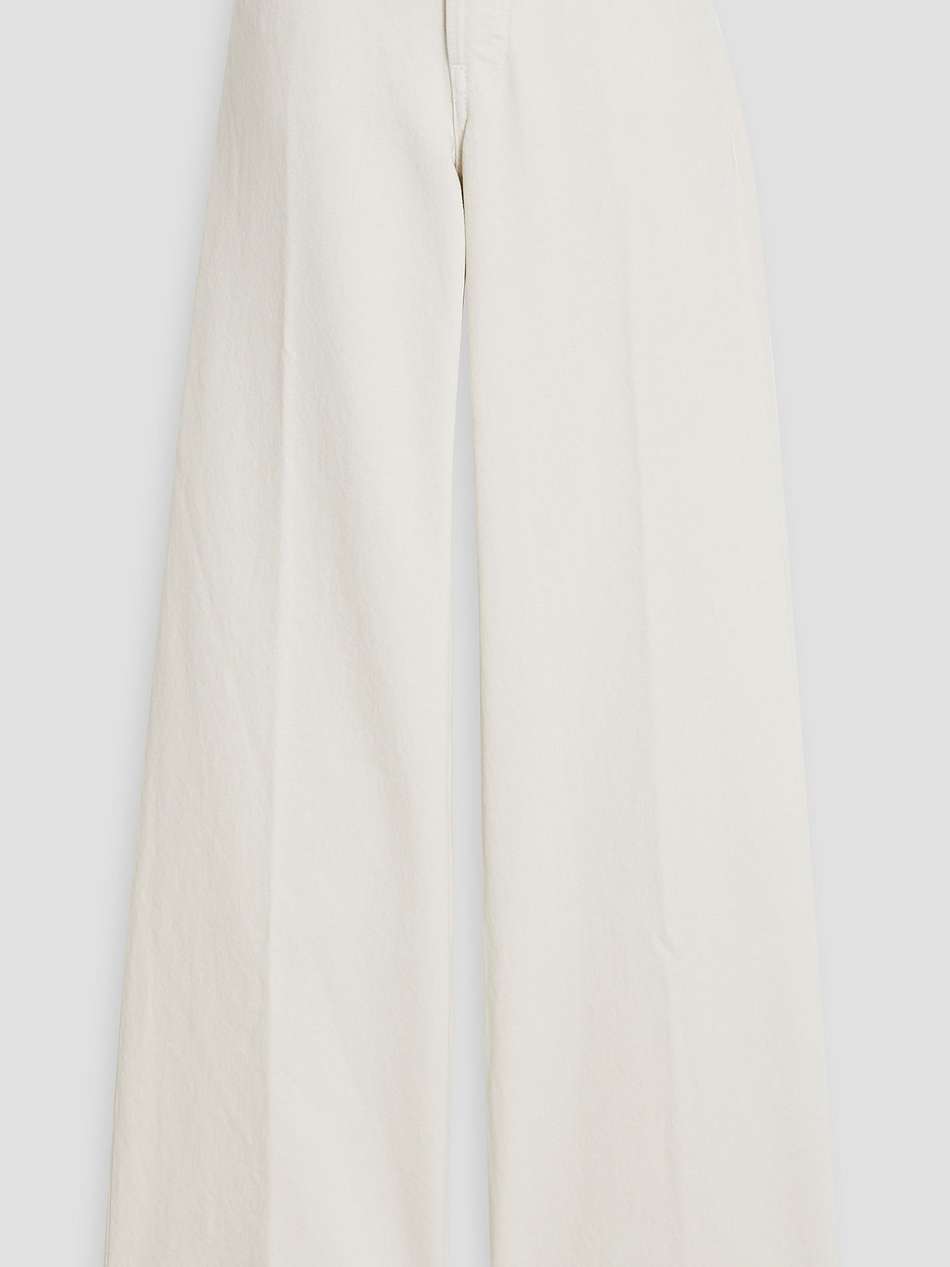 mid-rise wide-leg jeans