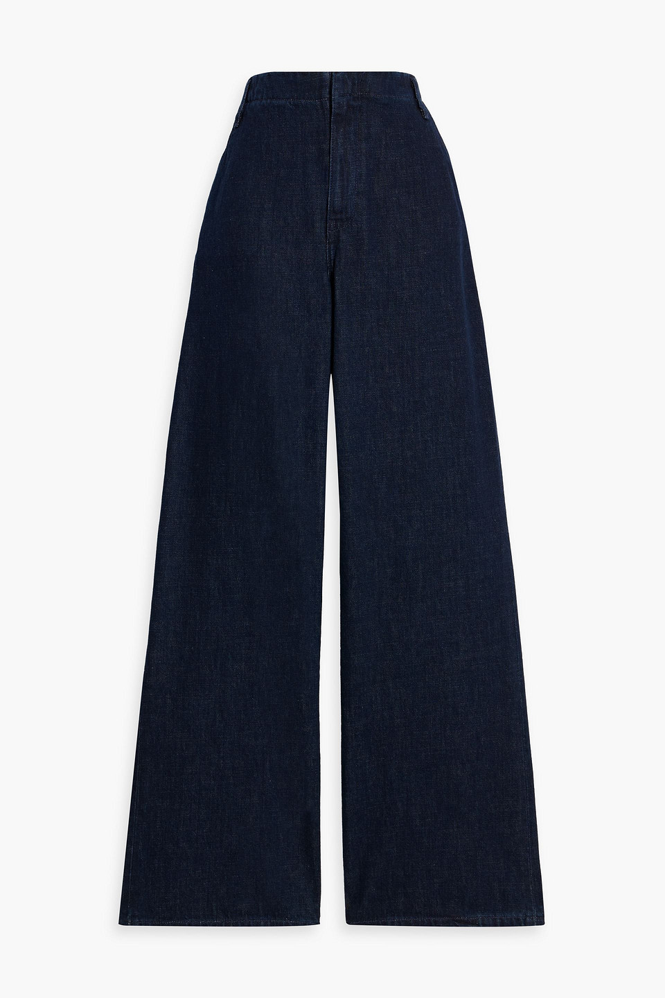 Re/done High-rise Wide-leg Jeans In Dark Denim