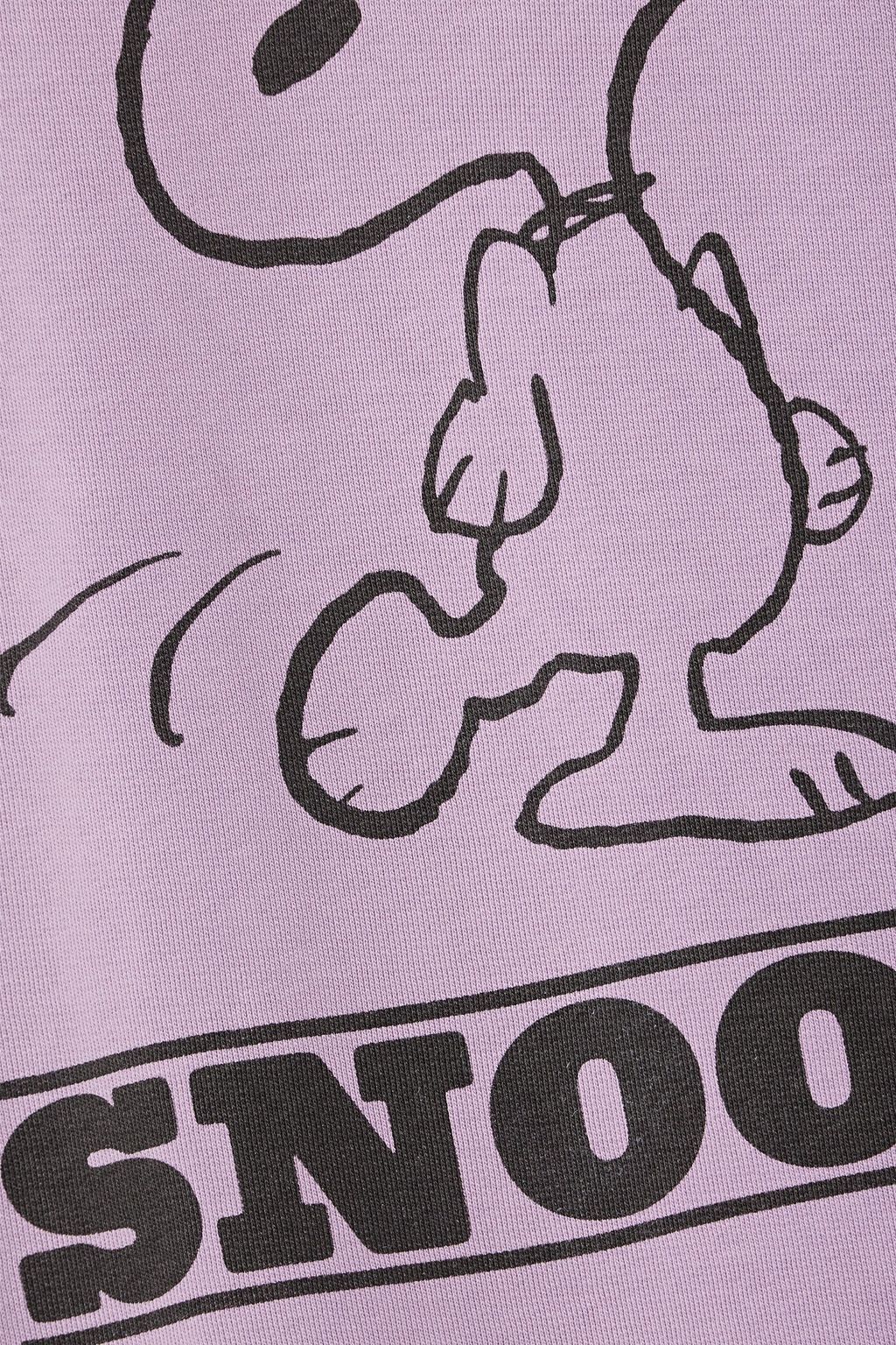 RE/DONE Oversized printed cotton-fleece sweatshirt