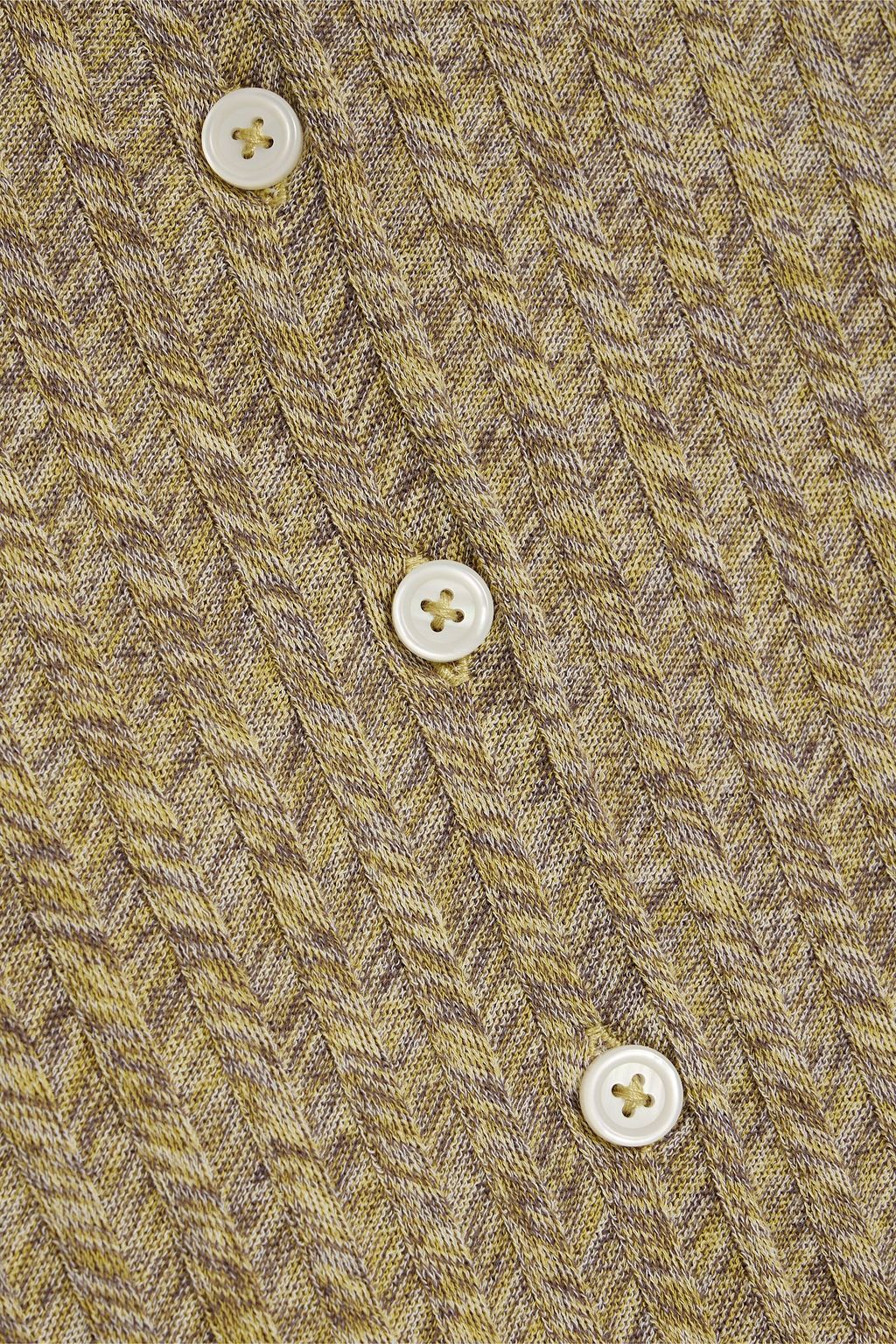 RE/DONE Marled ribbed cotton cardigan