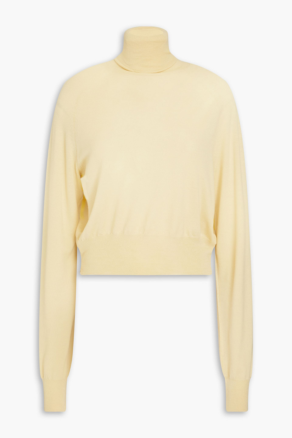 PETAR PETROV REAL LIFE CROPPED WOOL TURTLENECK SWEATER