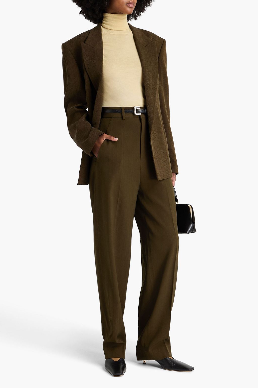 PETAR PETROV Big Spender grain de poudre wide-leg pants
