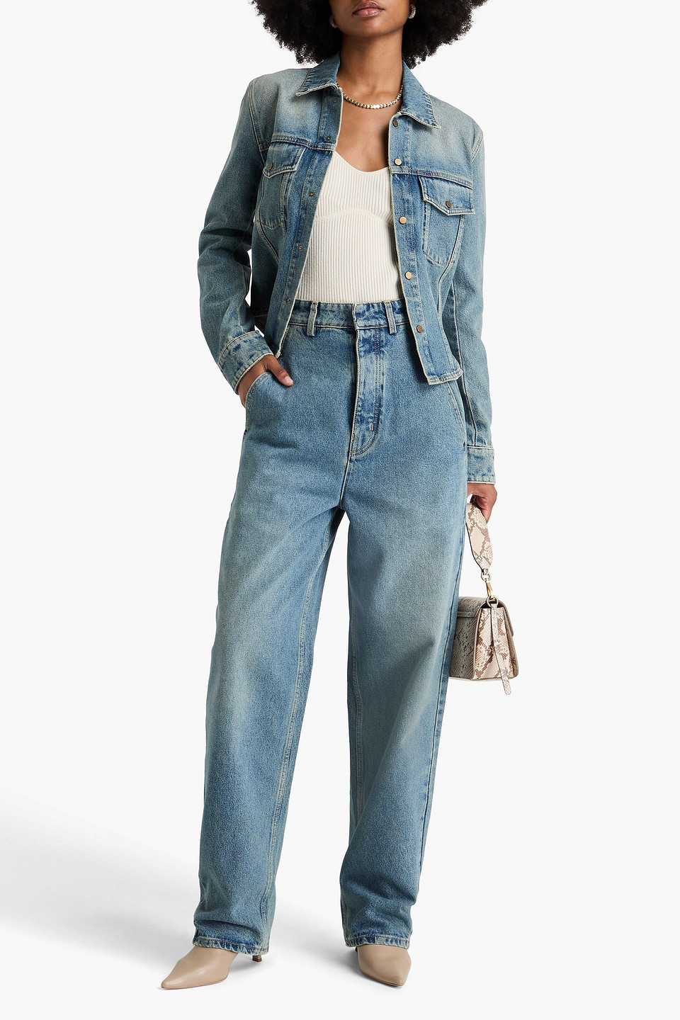 PETAR PETROV GET UP HIGH-RISE WIDE-LEG JEANS