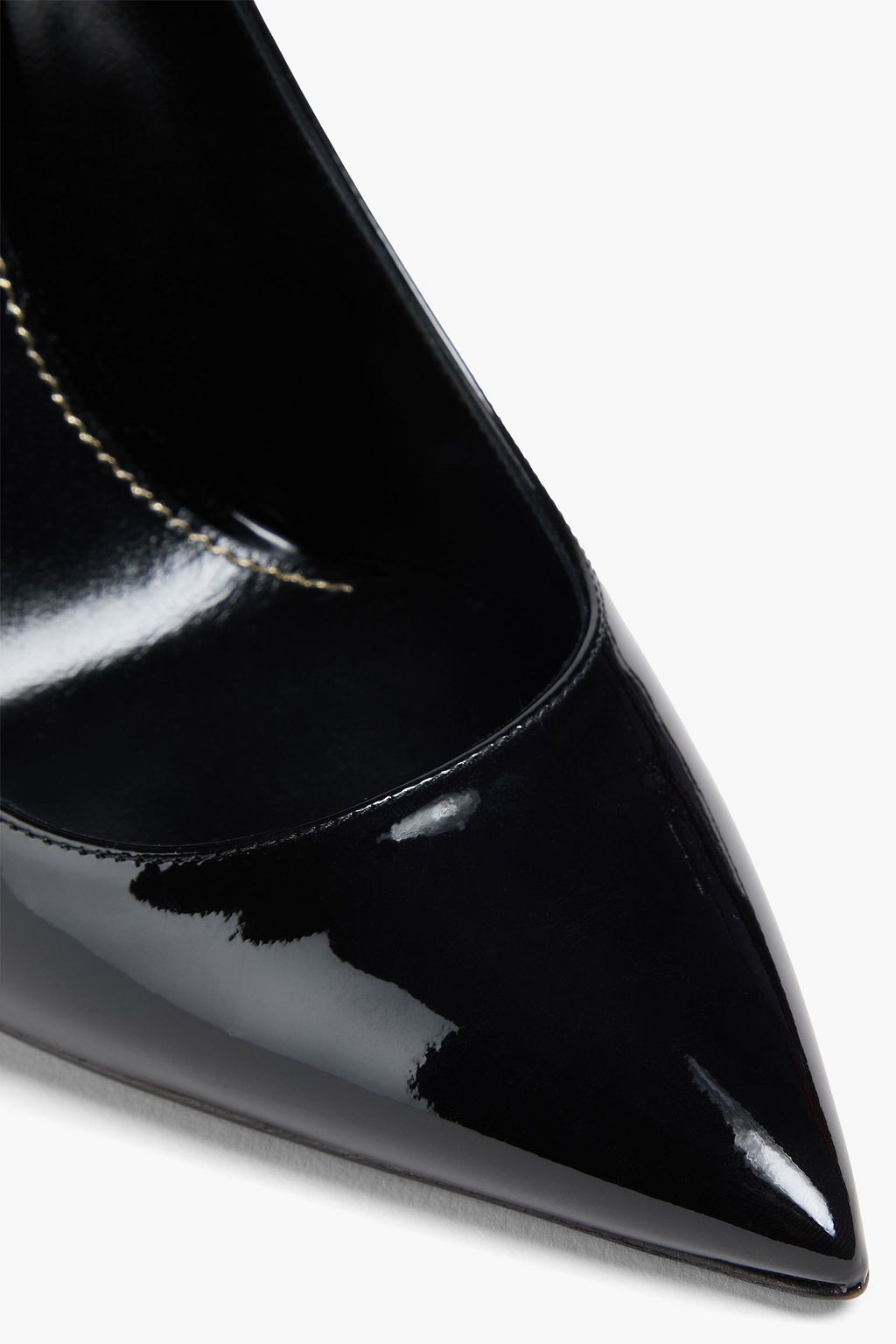 SAINT LAURENT حذاء بامب "أوبيوم" من الجلد اللامع