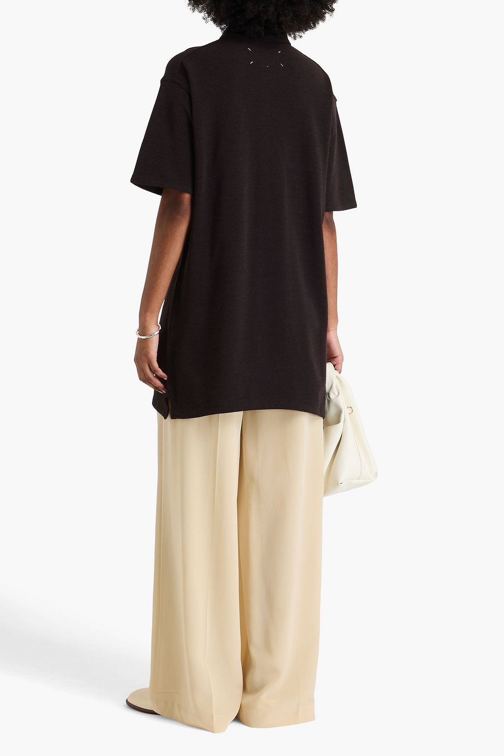 MAISON MARGIELA Cotton-blend piqué polo shirt