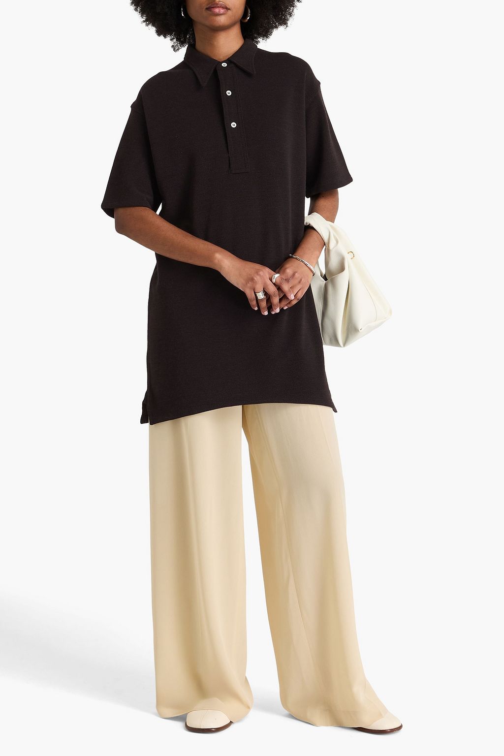 MAISON MARGIELA Cotton-blend piqué polo shirt