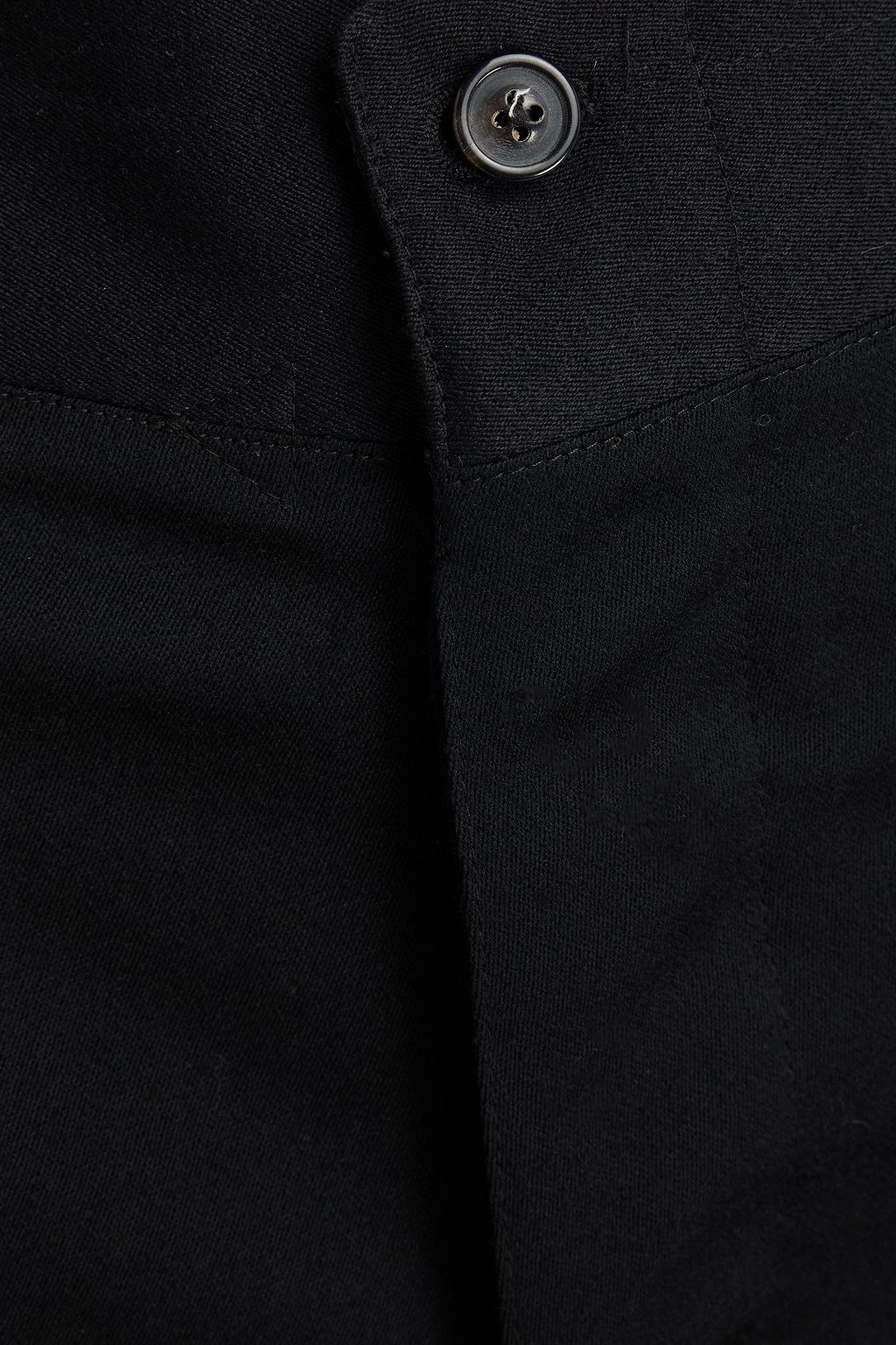 MAISON MARGIELA شورت من صوف فلانيل بحواف من حرير مضلّع