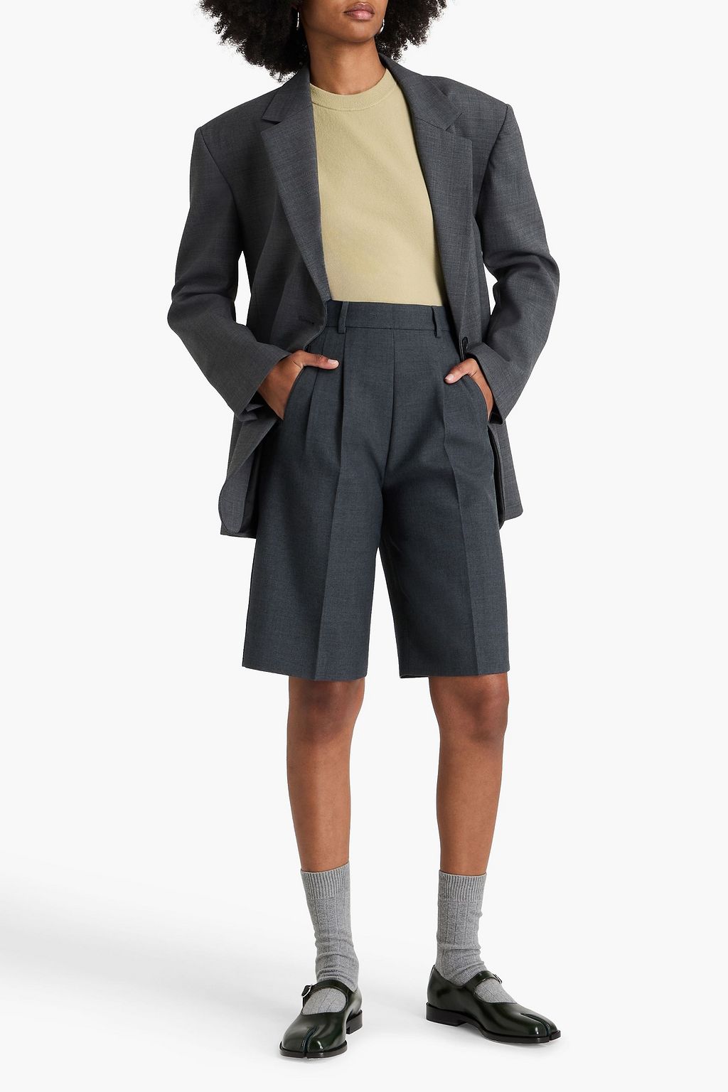 MAISON MARGIELA شورت من التويل