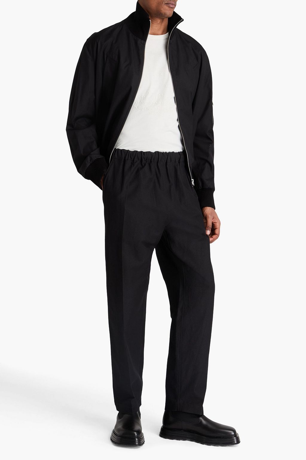 MM6 MAISON MARGIELA Tapered cotton and silk-blend pants