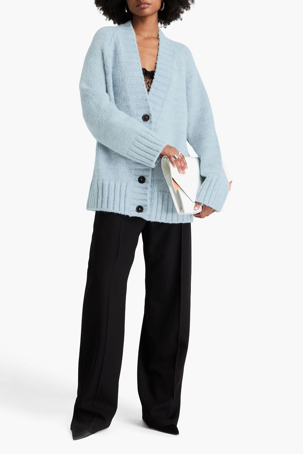 MAISON MARGIELA Oversized-Cardigan aus einer Alpaka-Baumwoll-Wollmischung