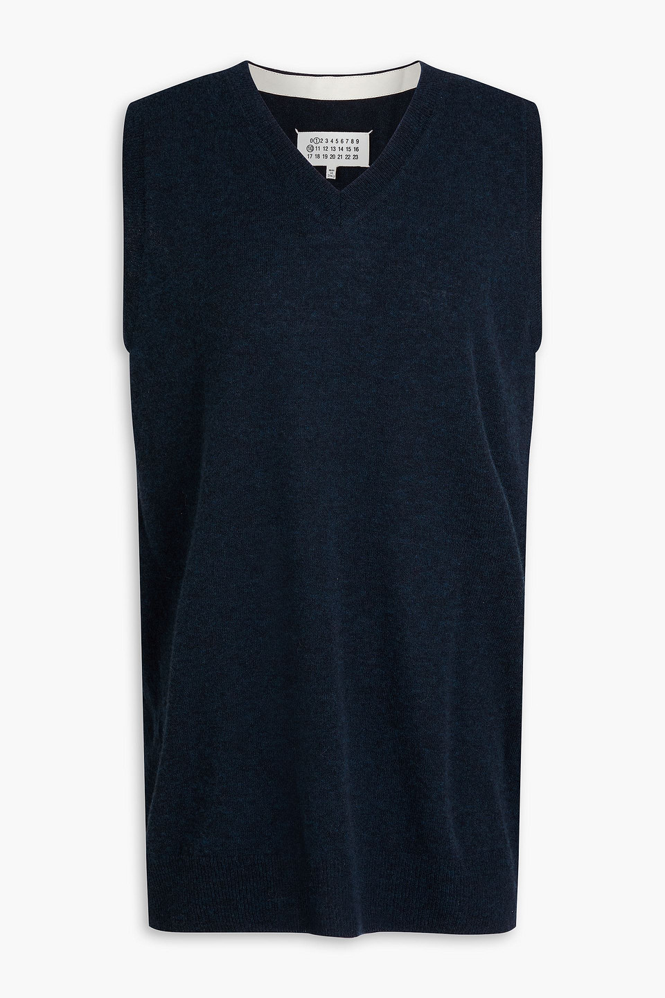 Maison Margiela Wool-blend Vest In Blue