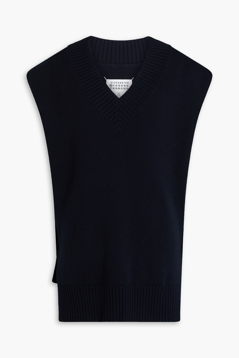 Maison Margiela Wool Vest In Blue