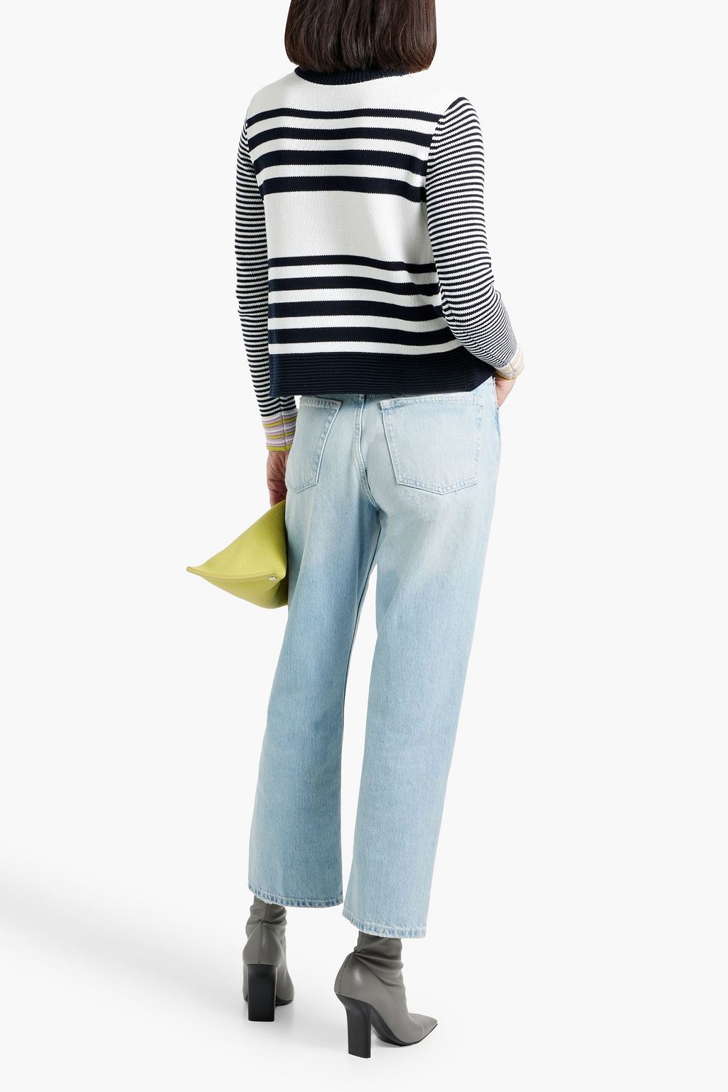 COTTON BY AUTUMN CASHMERE Striped cotton sweater