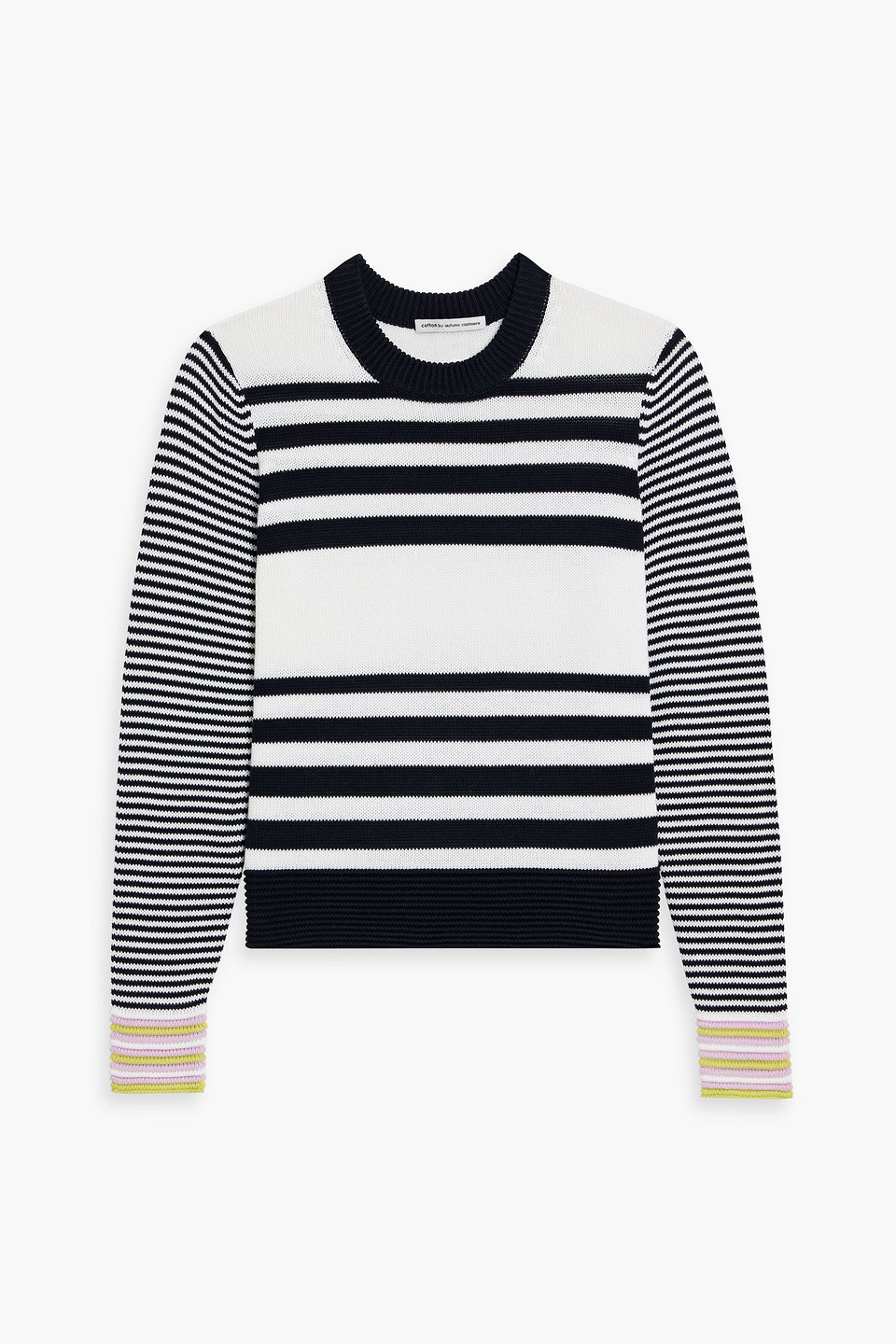Striped cotton sweater