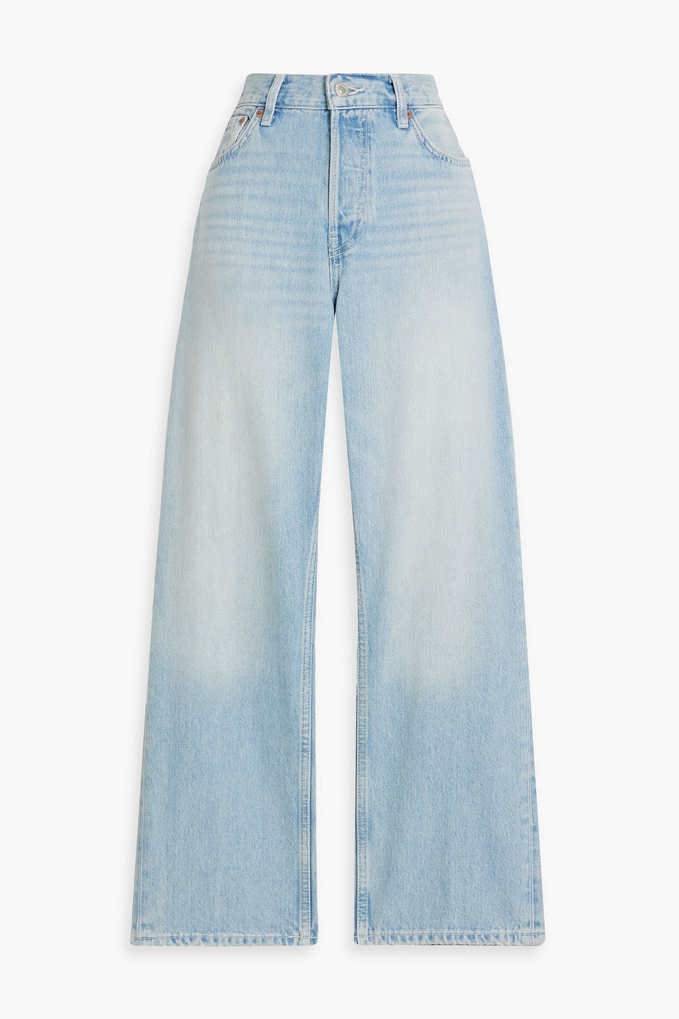 Easy high-rise straight-leg jeans