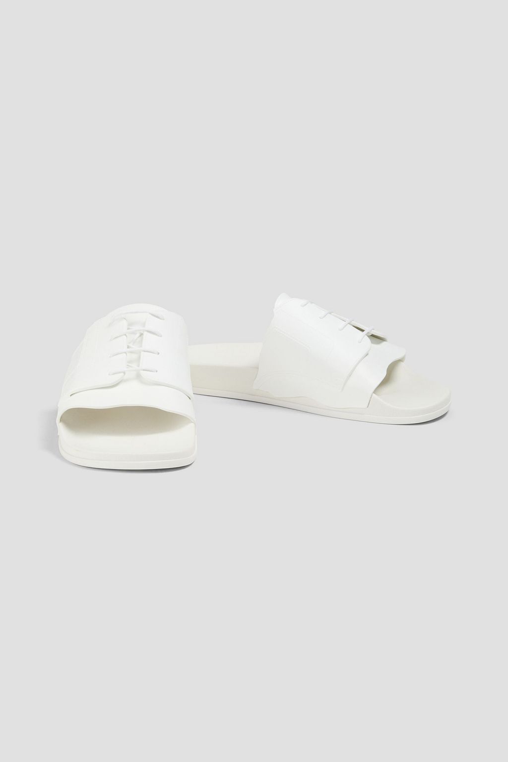 MAISON MARGIELA 레이스업 PU 슬라이드 샌들
