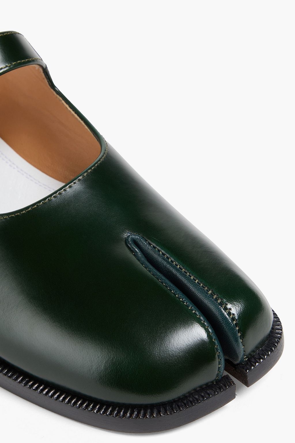 MAISON MARGIELA Tabi Mary-Jane-Ballerinas aus Leder mit gespaltener Zehenpartie