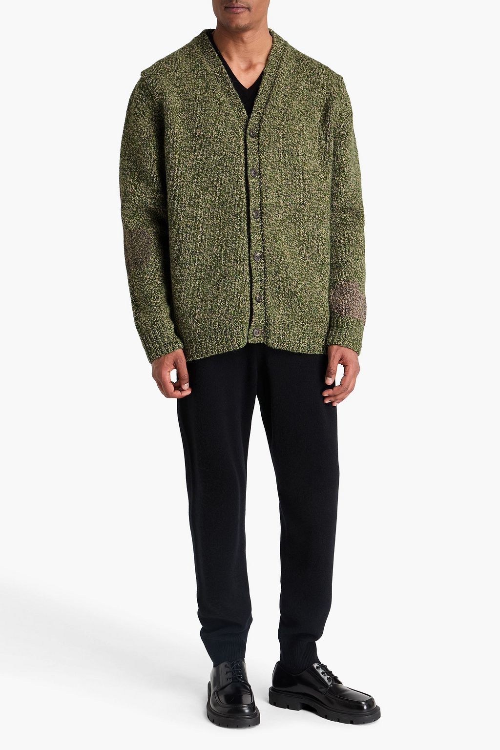 MAISON MARGIELA Marled wool and alpaca-blend cardigan