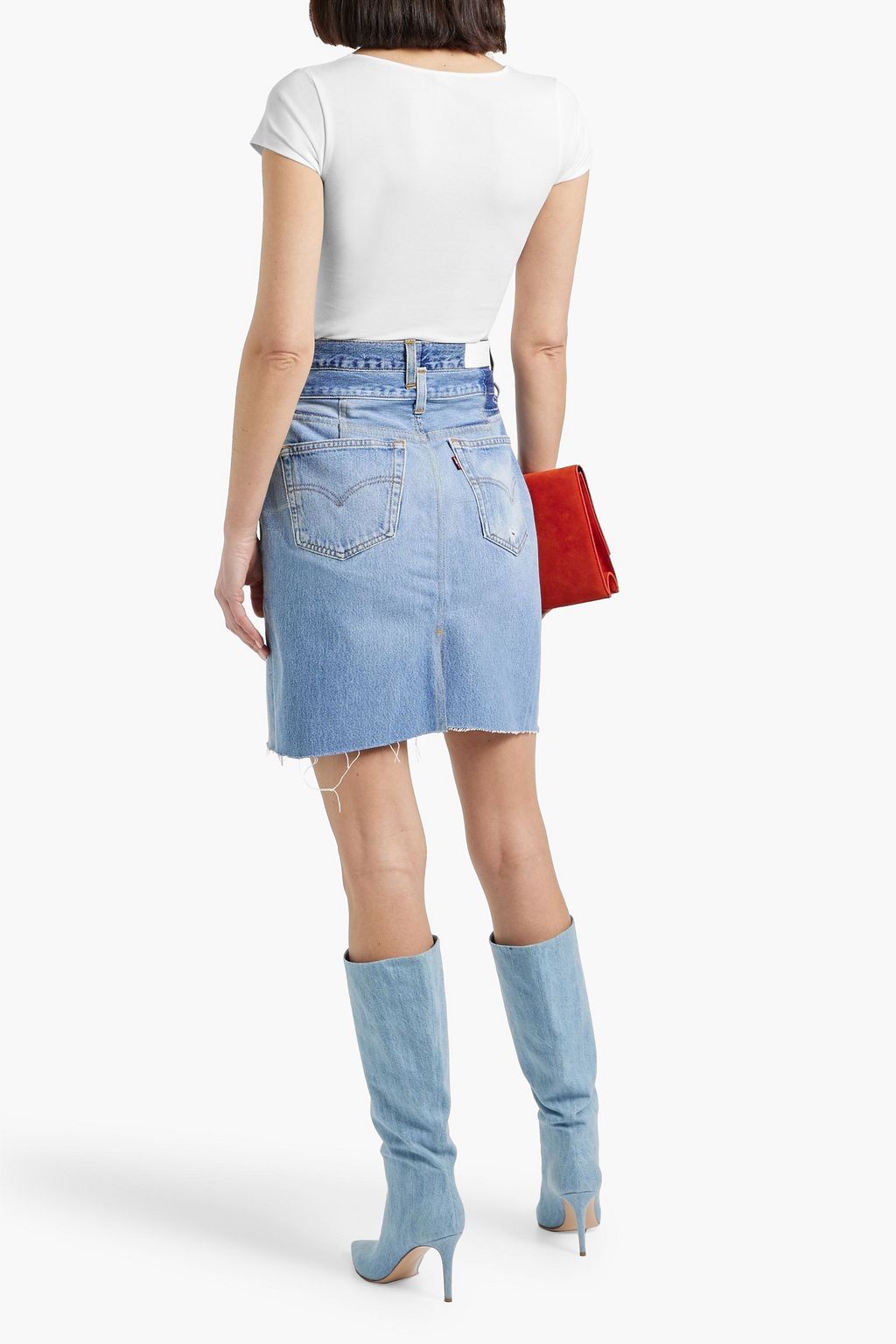 RE/DONE WITH LEVI'S Denim mini skirt