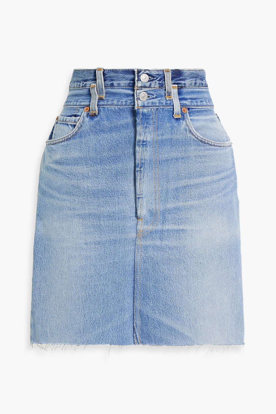 Levi's Denim Mini Skirt In Light Denim