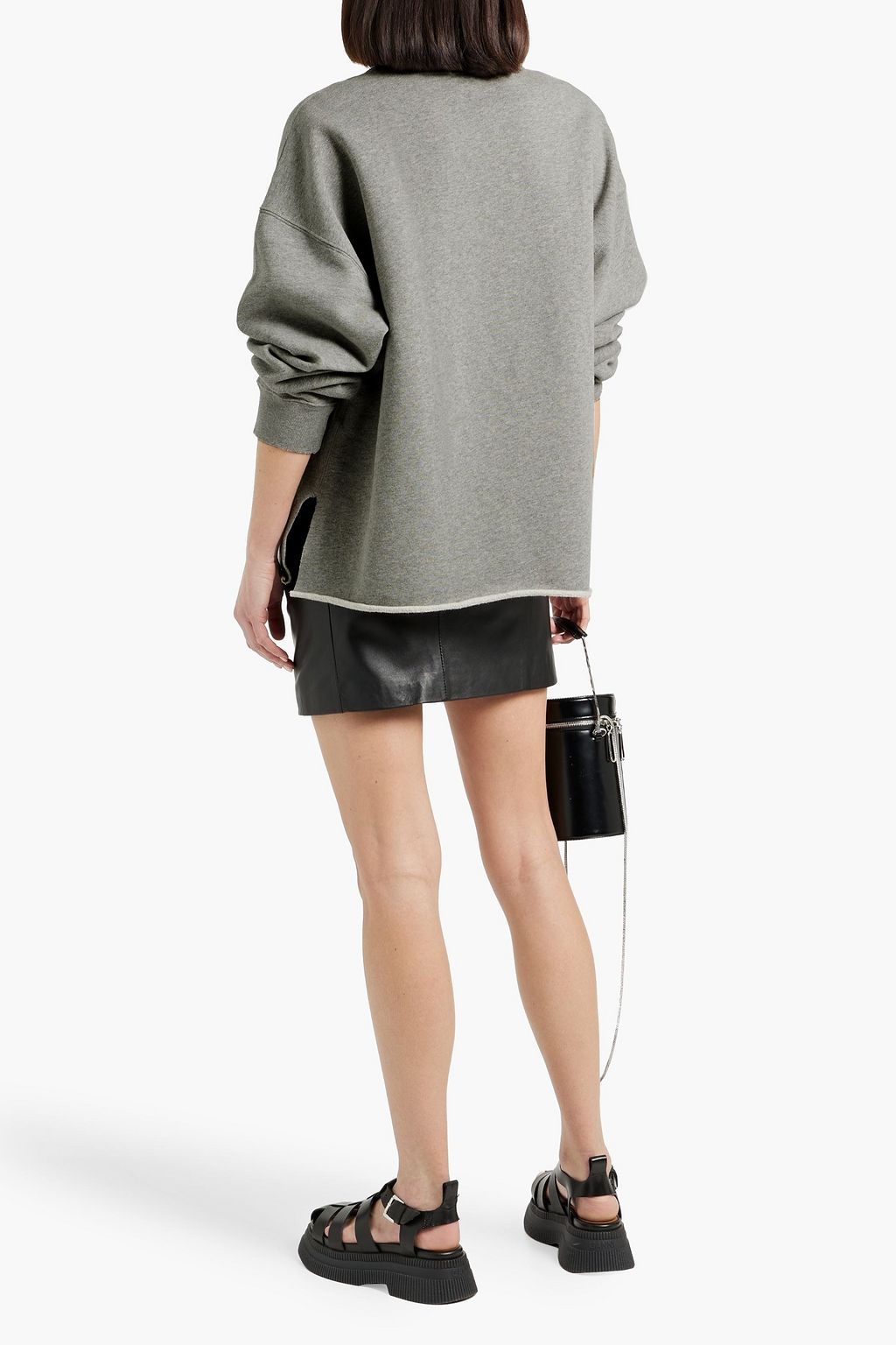 RE/DONE Oversized cotton-fleece sweatshirt
