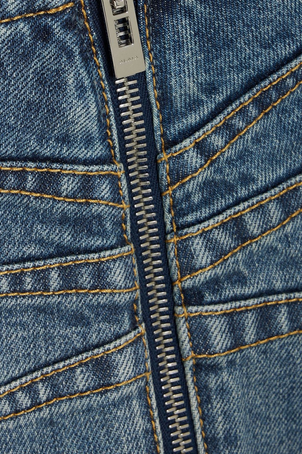 ALAÏA Denim pencil skirt