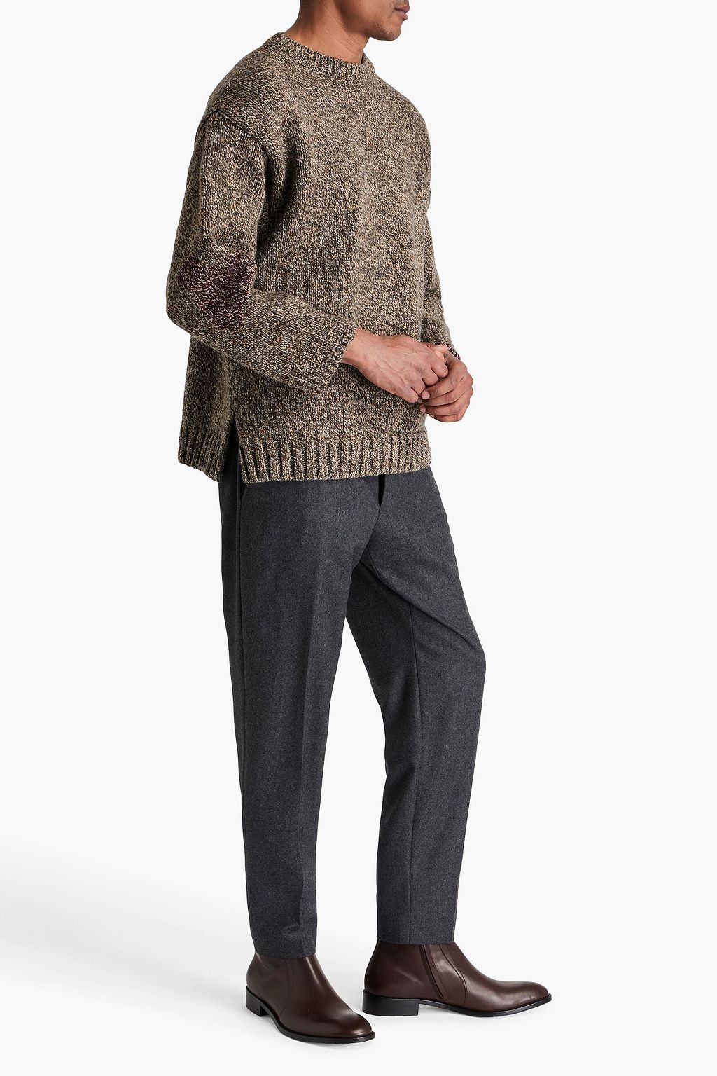 MAISON MARGIELA Marled wool and alpaca-blend sweater