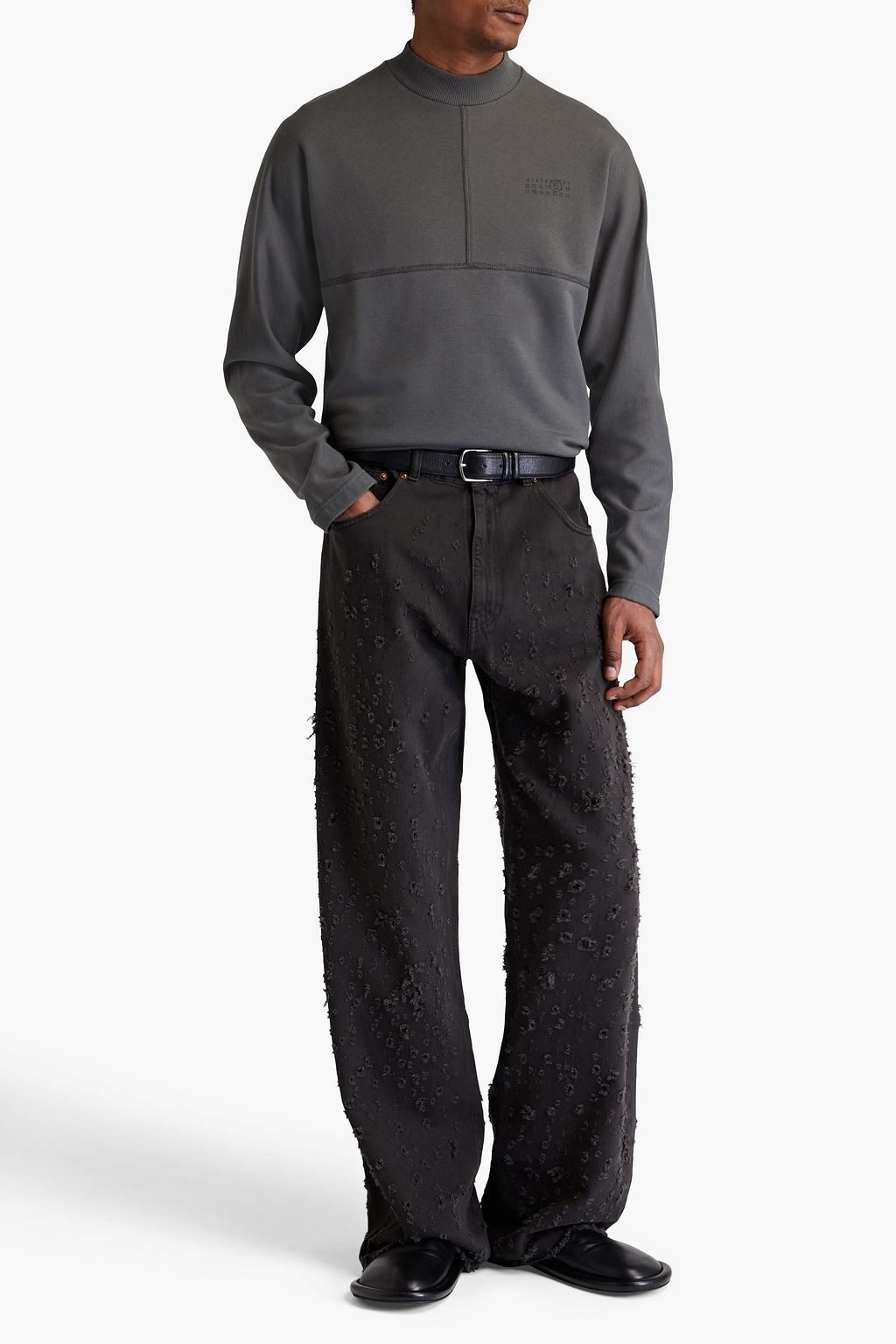 MM6 MAISON MARGIELA デニムジーンズ ダメージ加工