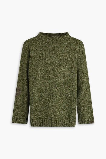 MAISON MARGIELA كنزة رياضية من مزيج الألبكة والصوف مغزولة بلونين