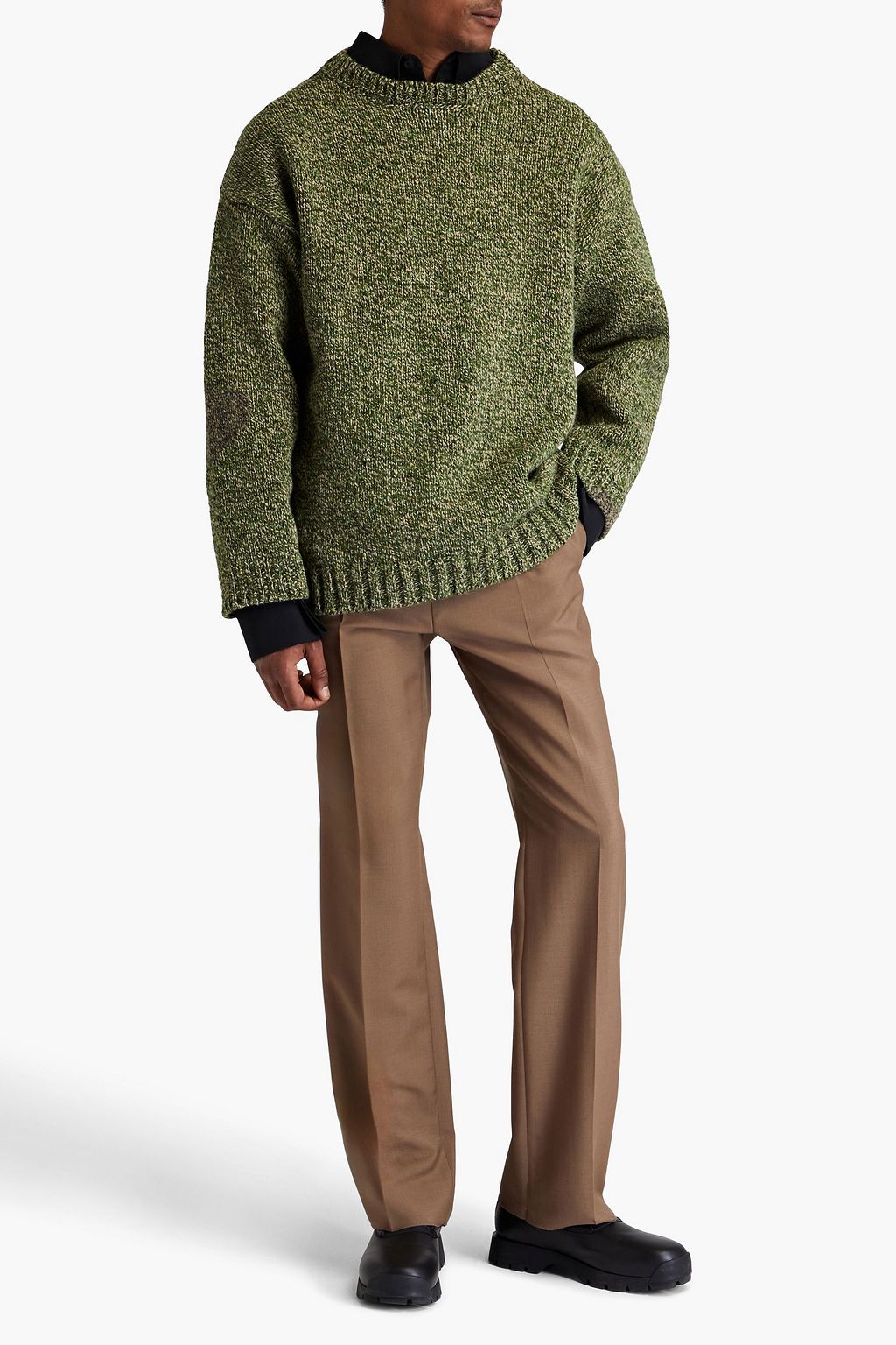 MAISON MARGIELA Marled wool and alpaca-blend sweater