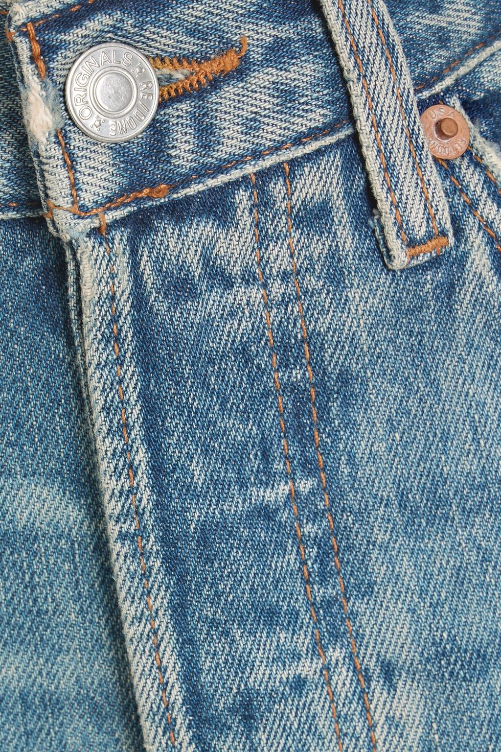 RE/DONE High-rise straight-leg jeans