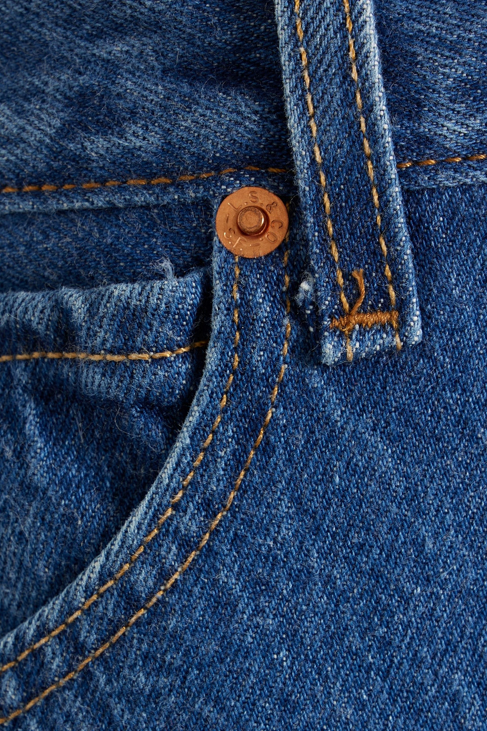 LEVI'S HIGH-RISE STRAIGHT-LEG JEANS