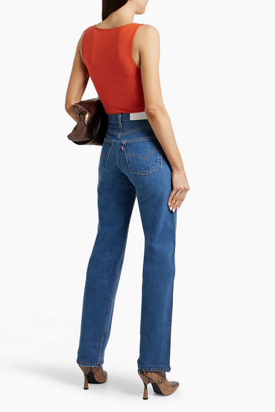 LEVI'S HIGH-RISE STRAIGHT-LEG JEANS