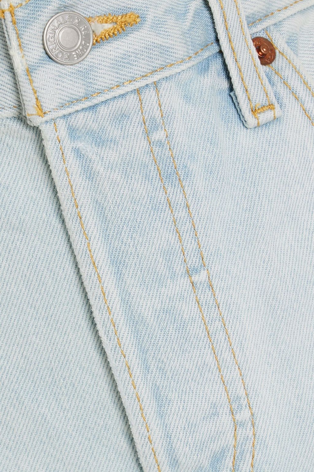 RE/DONE Distressed denim shorts