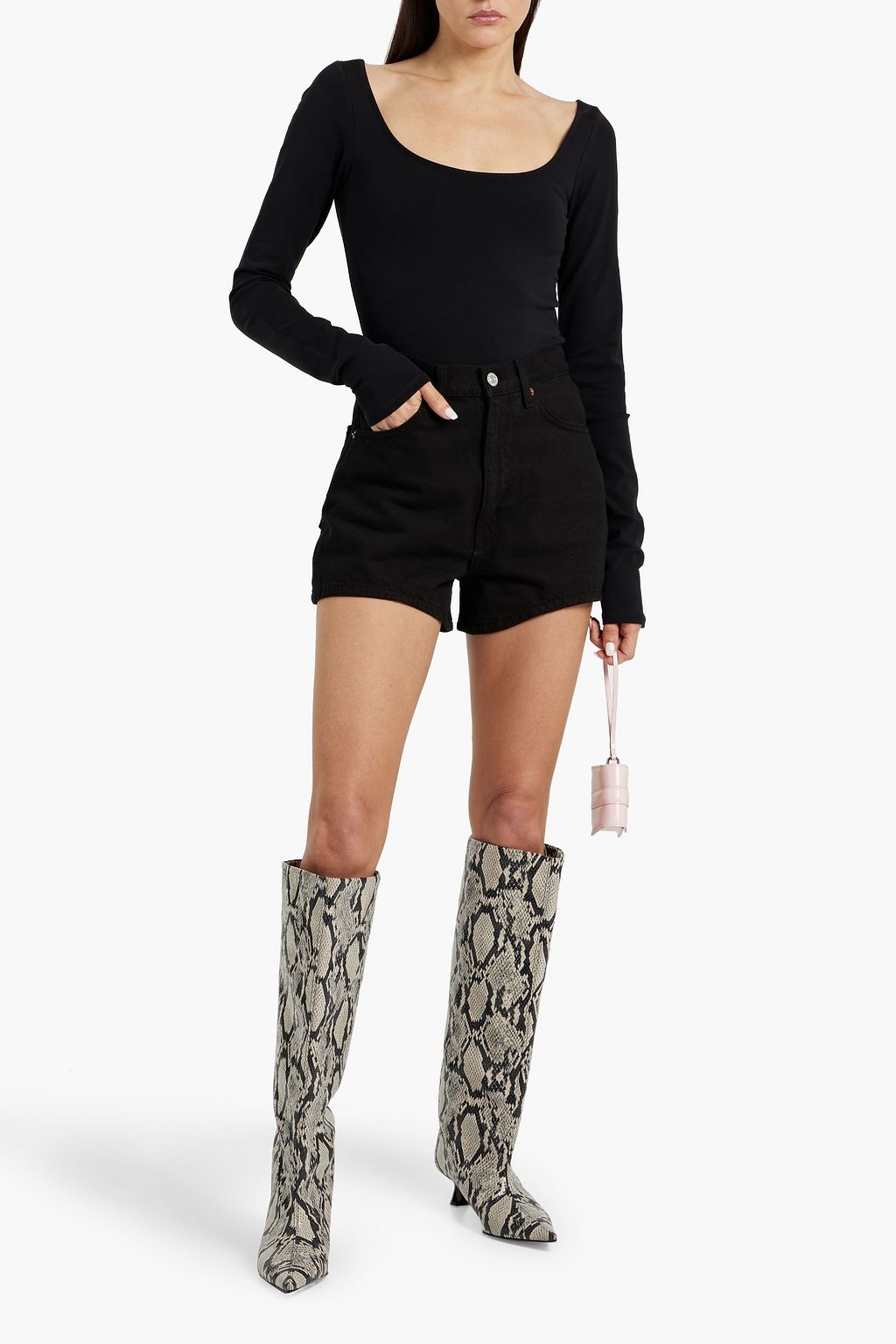 RE/DONE Stretch-cotton jersey bodysuit