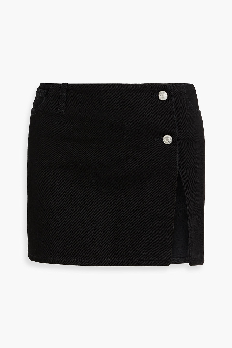 Magda Butrym Denim Mini Skirt In Black
