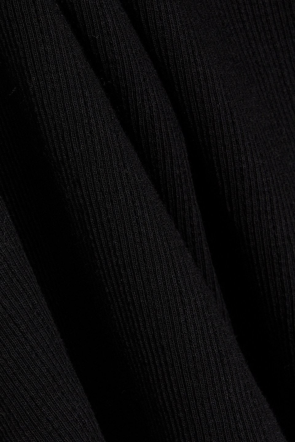 Re/done 90s Ribbed Cotton T-shirt In Black