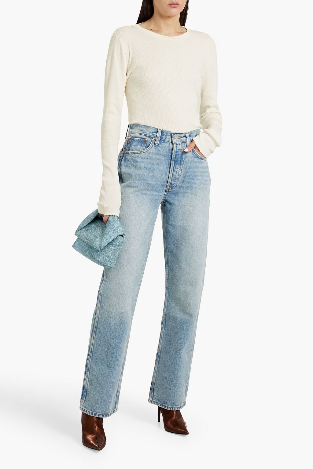 RE/DONE 90s high-rise straight-leg jeans