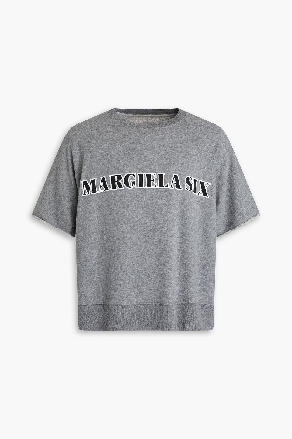 Printed French cotton-blend terry sweatshirt