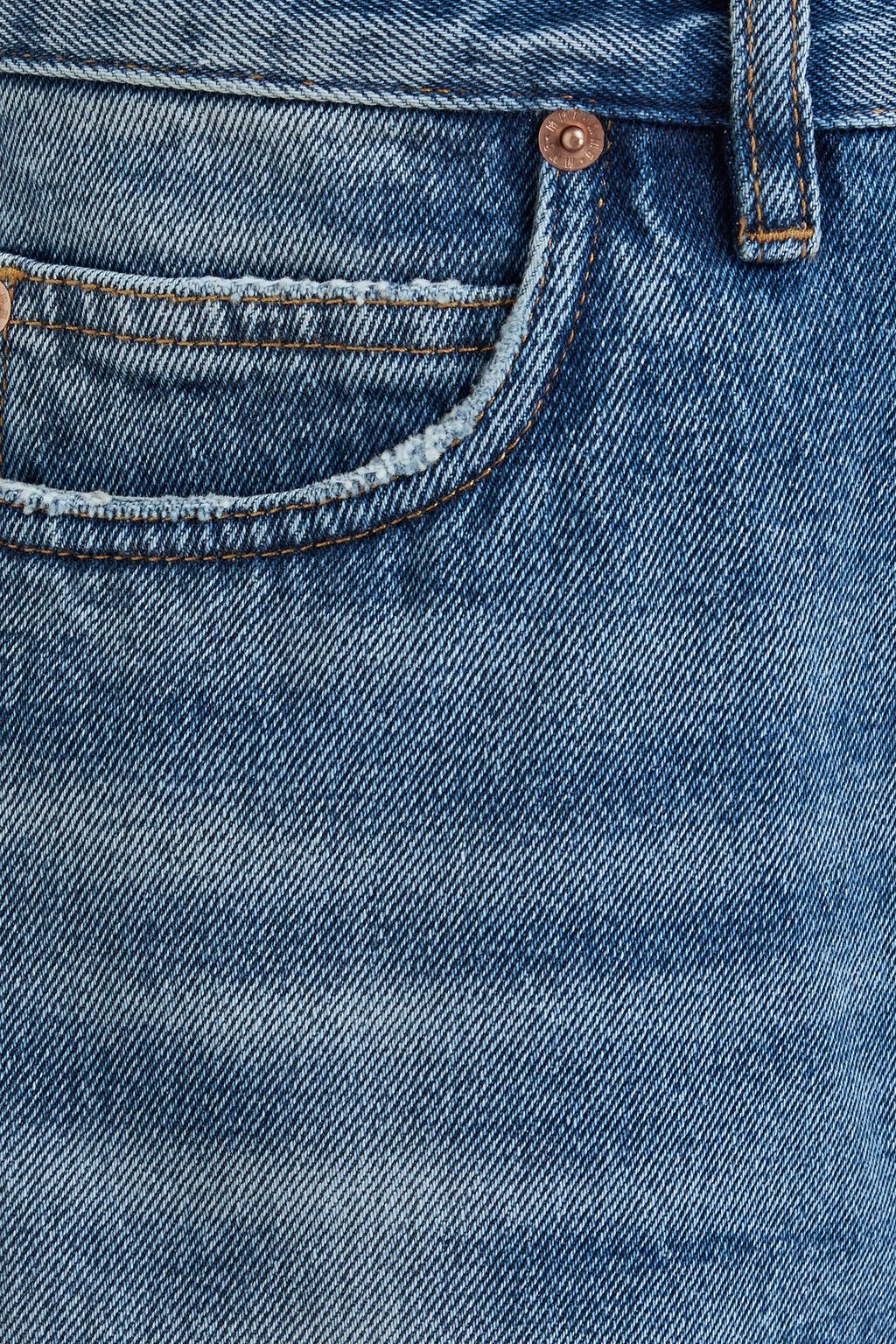 MM6 MAISON MARGIELA شورتات دينم بتأثير معتق