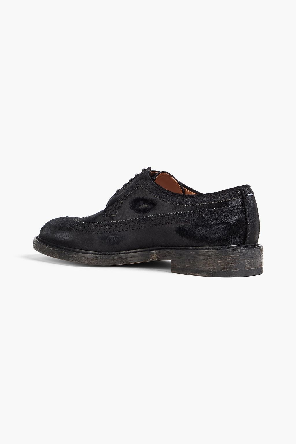 MAISON MARGIELA Distressed velvet Oxford shoes
