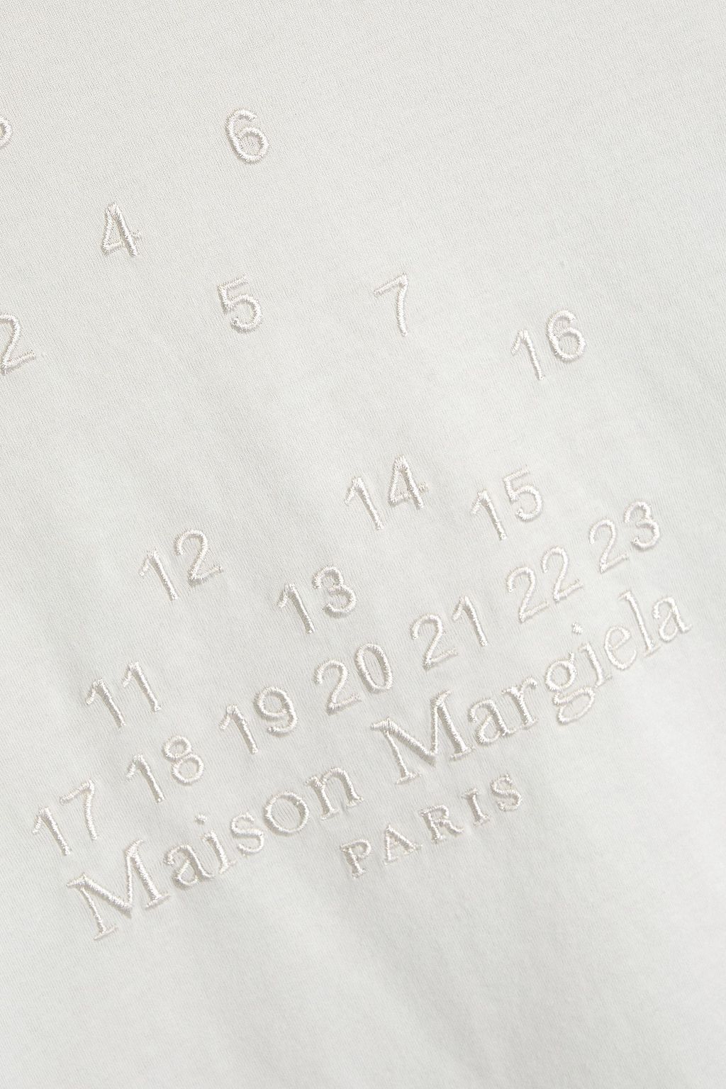 MAISON MARGIELA تي شيرت من القطن والجيرسي بتصميم مطرّز