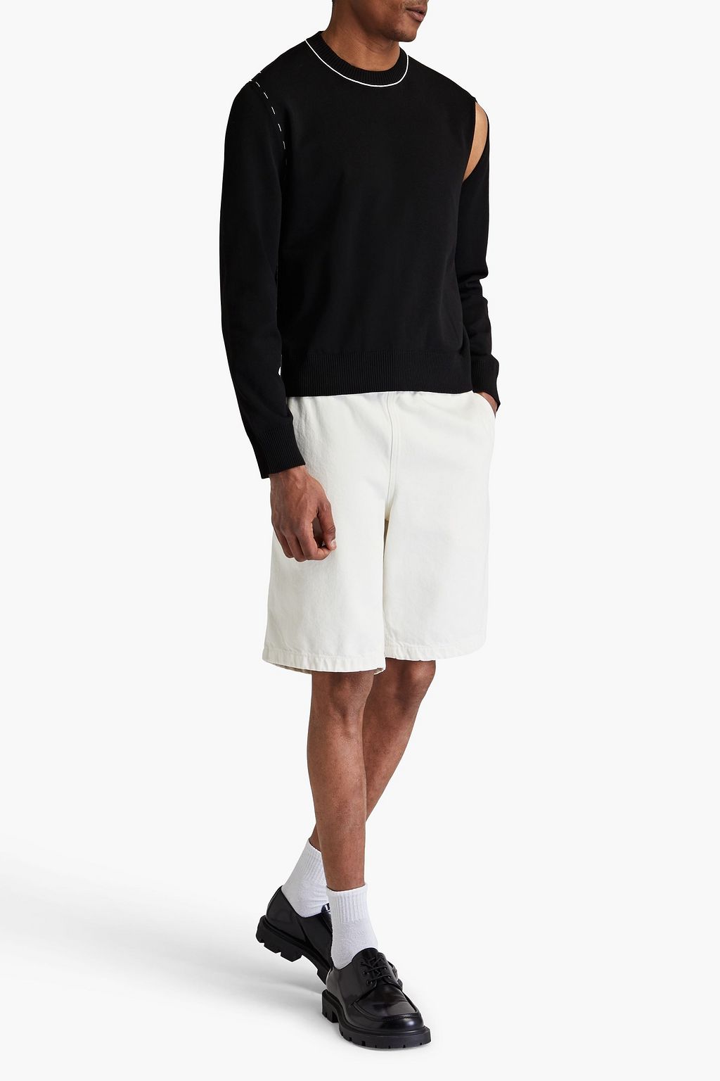 MM6 MAISON MARGIELA Cutout knitted sweater