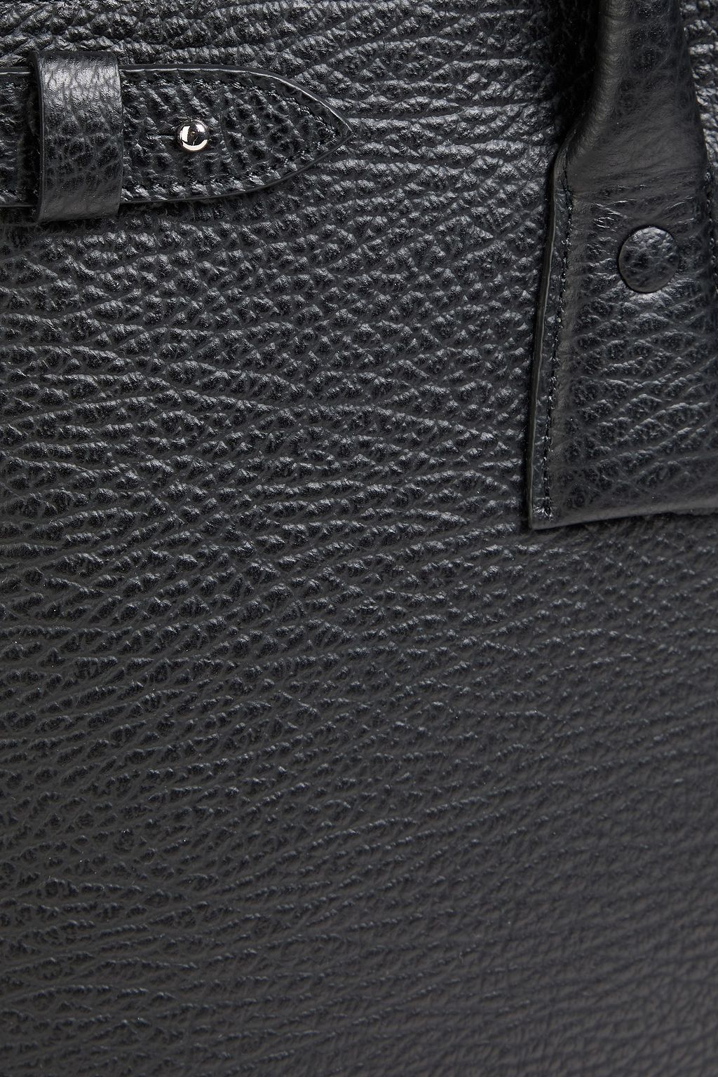 MAISON MARGIELA حقيبة توت من الكنفا والجلد المُحبّب